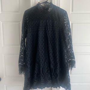 Black lace dress